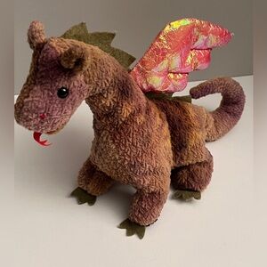 Ty Beanie Babies Scorch the Dragon plush toy, released in 1998.